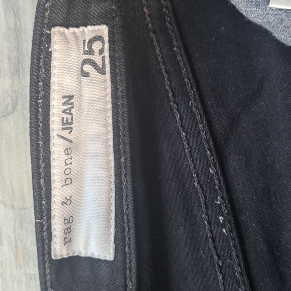 Rag & Bone Black Lace Up Skinny jeans. - Picture 4 of 9